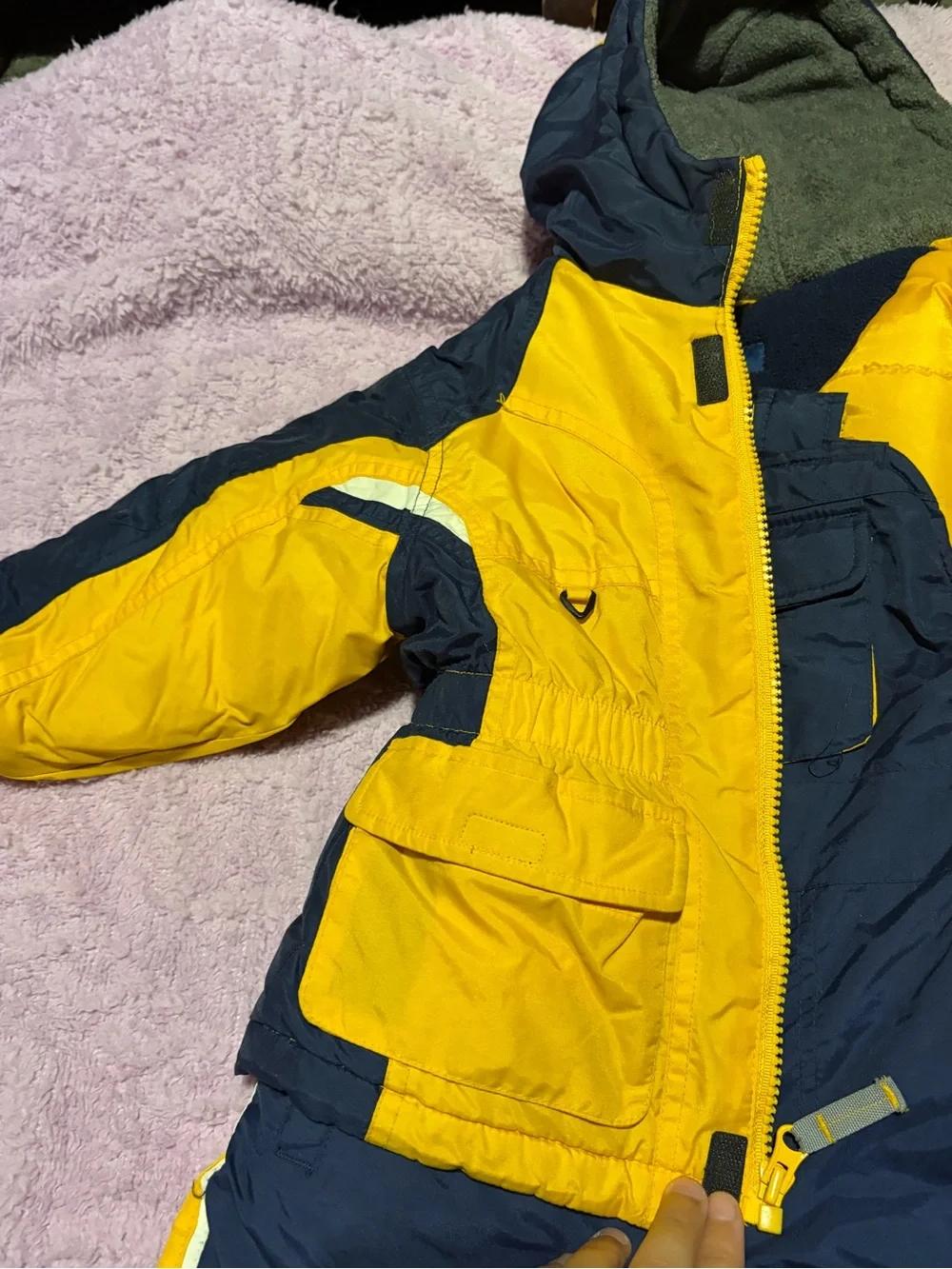 Kids Navy Snow bibs and coat